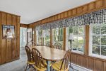 Dining area with access to the backyard
